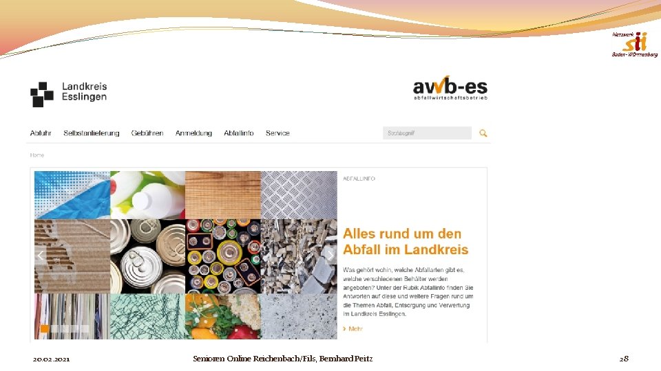 20. 02. 2021 Senioren Online Reichenbach/Fils, Bernhard Peitz 28 