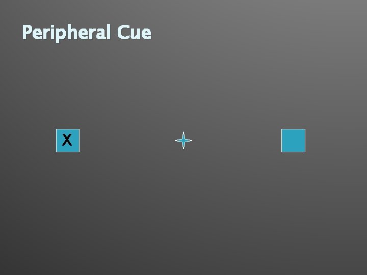 Peripheral Cue X 