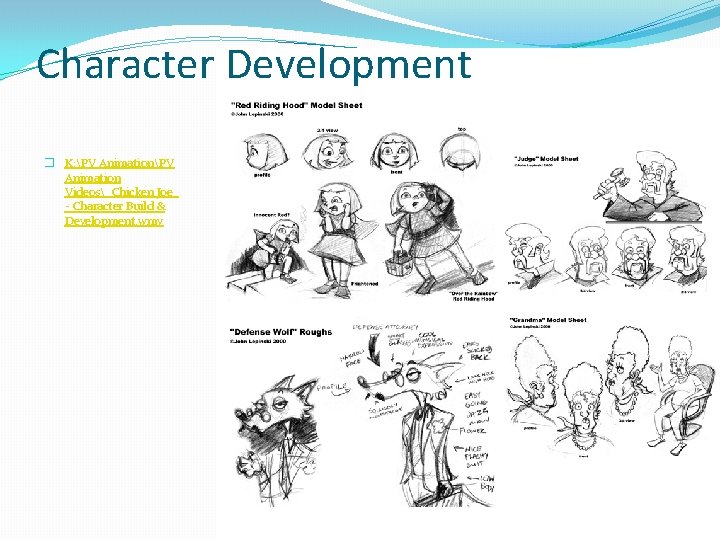 Character Development � K: PV Animation Videos_Chicken Joe_ - Character Build & Development. wmv