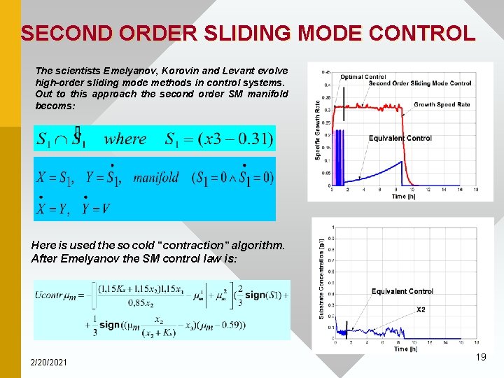 SECOND ORDER SLIDING MODE CONTROL The scientists Emelyanov, Korovin and Levant evolve high-order sliding