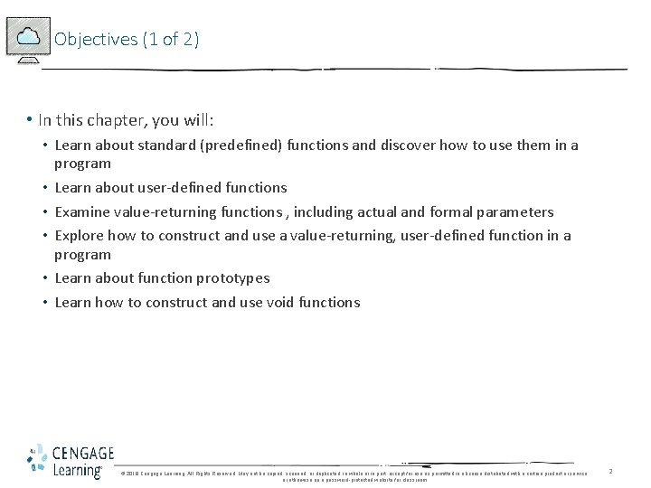 Objectives (1 of 2) • In this chapter, you will: • Learn about standard