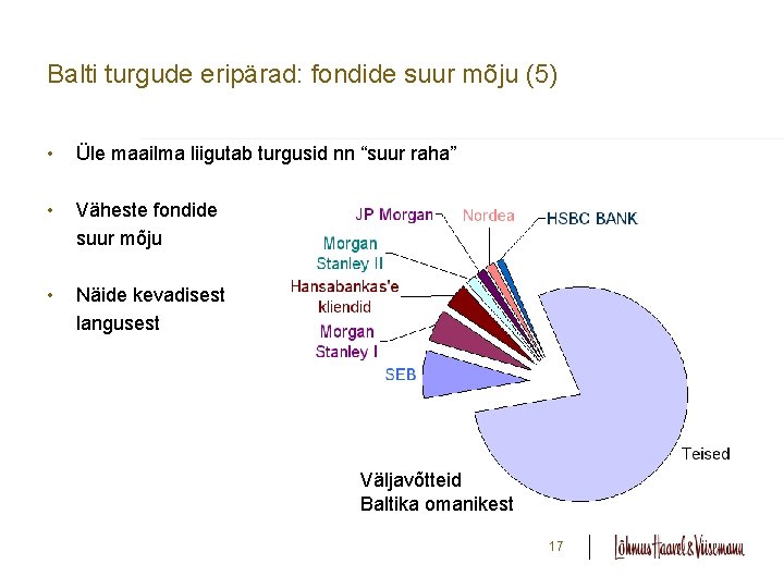 Balti turgude eripärad: fondide suur mõju (5) • Üle maailma liigutab turgusid nn “suur