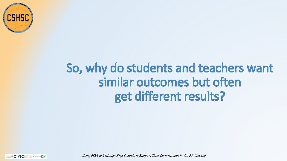 So, why do students and teachers want similar outcomes but often get different results?