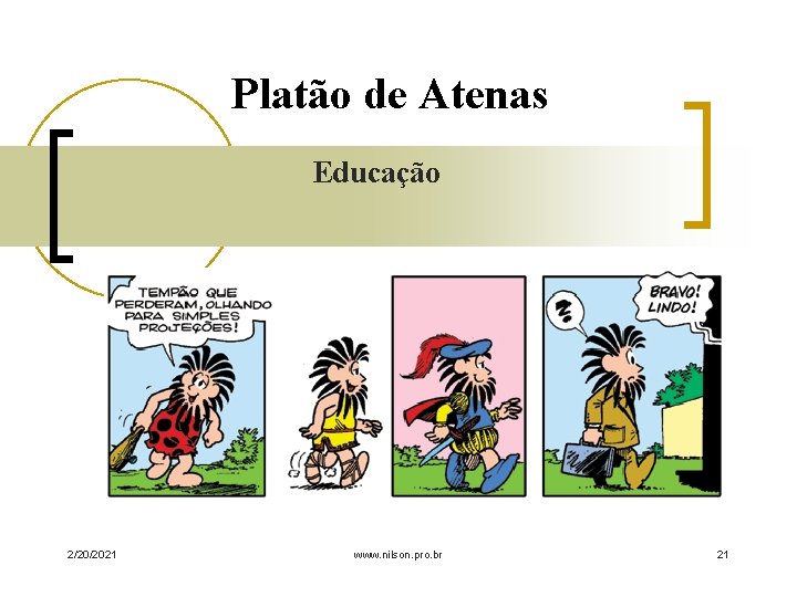 Platão de Atenas Educação 2/20/2021 www. nilson. pro. br 21 