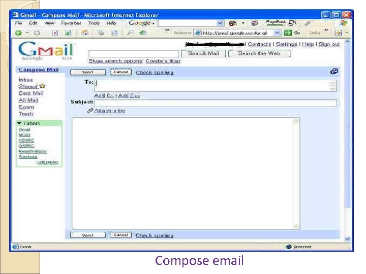 Compose email 