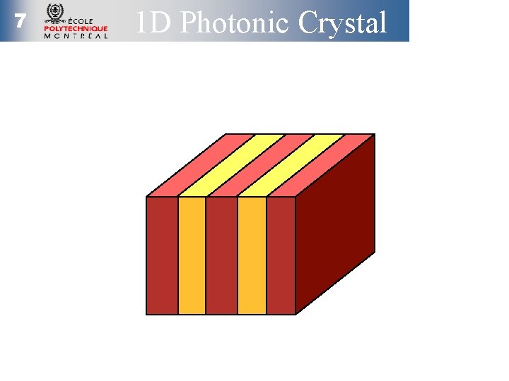 7 1 D Photonic Crystal 1 -D 