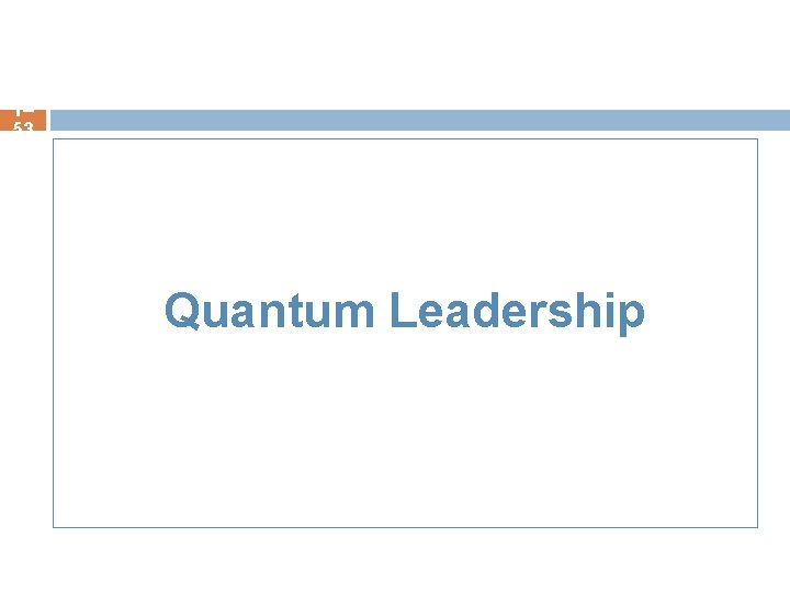 1– 53 Quantum Leadership 