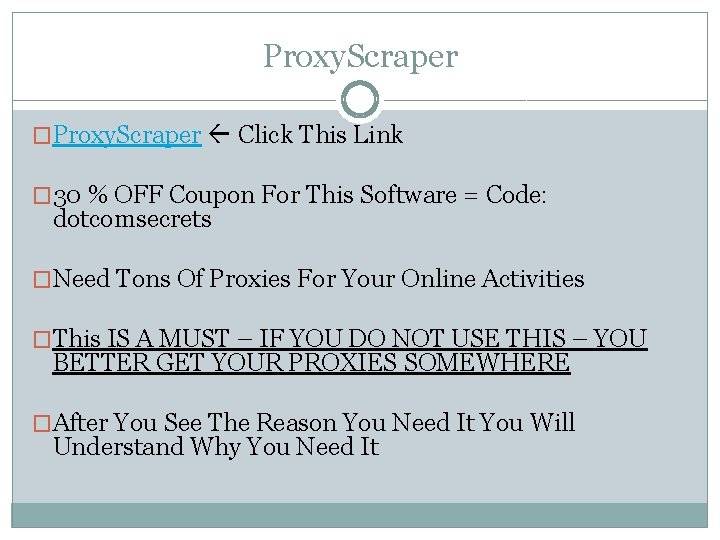 Proxy. Scraper �Proxy. Scraper Click This Link � 30 % OFF Coupon For This