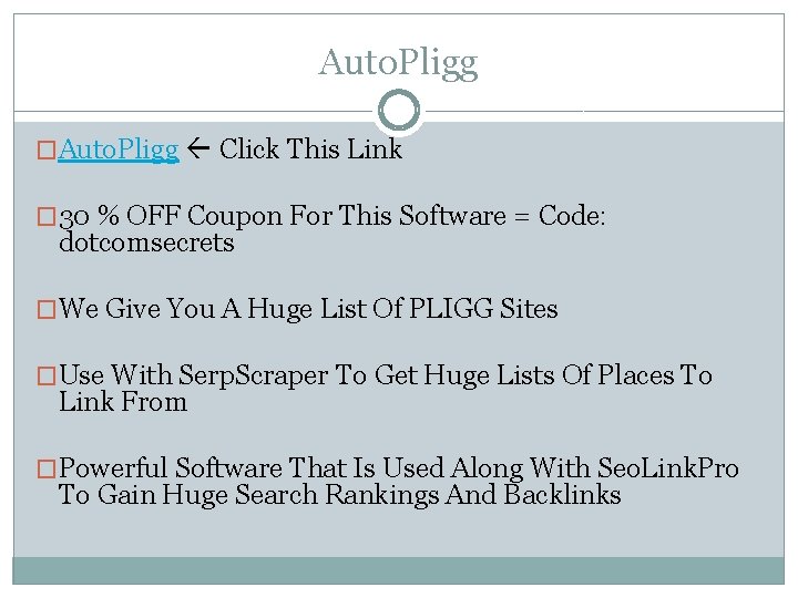 Auto. Pligg �Auto. Pligg Click This Link � 30 % OFF Coupon For This