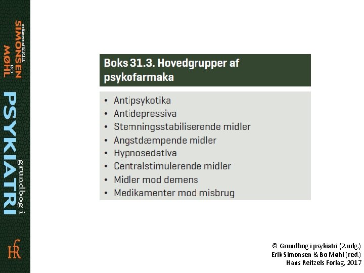 © Grundbog i psykiatri (2. udg. ) Erik Simonsen & Bo Møhl (red. )