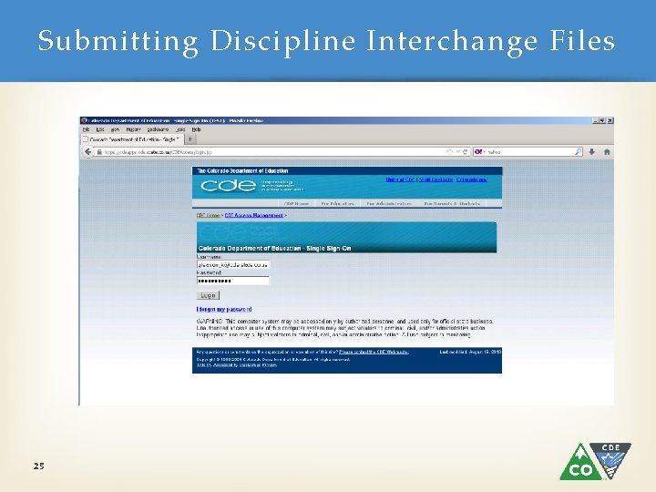 Submitting Discipline Interchange Files 25 