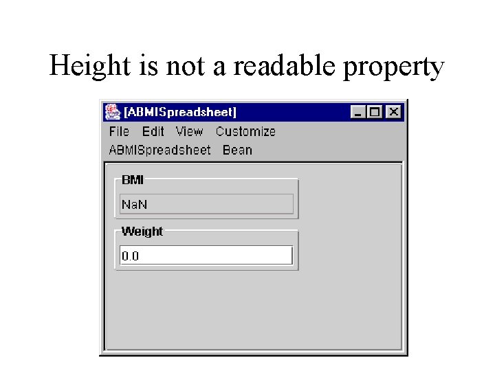 Height is not a readable property 
