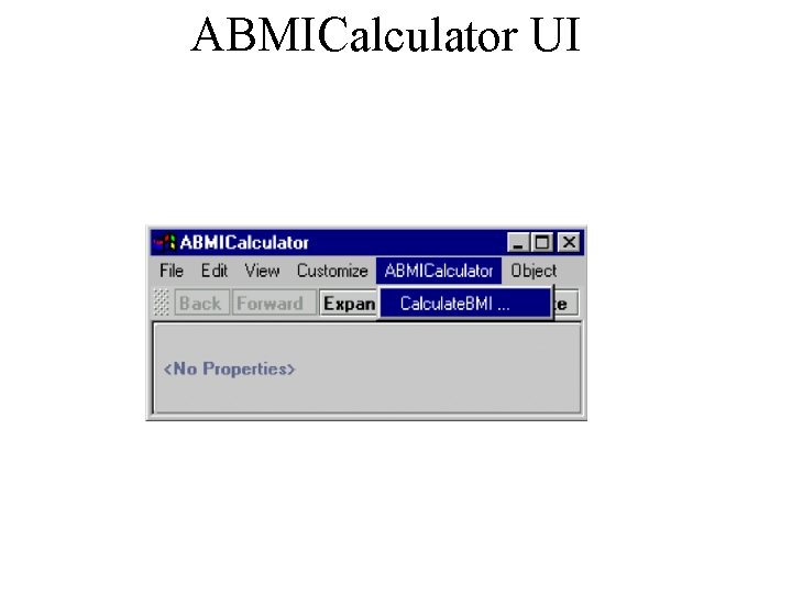 ABMICalculator UI 