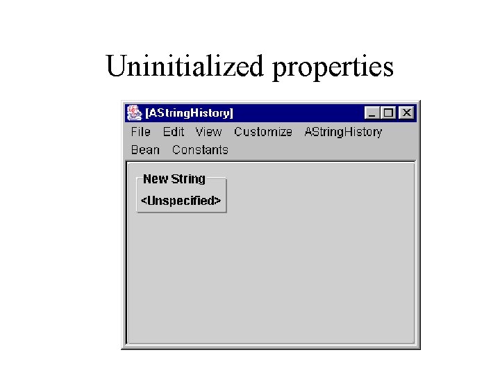 Uninitialized properties 