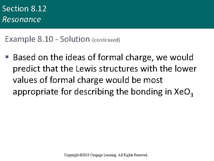 Section 8. 12 Resonance Example 8. 10 - Solution (continued) § Based on the