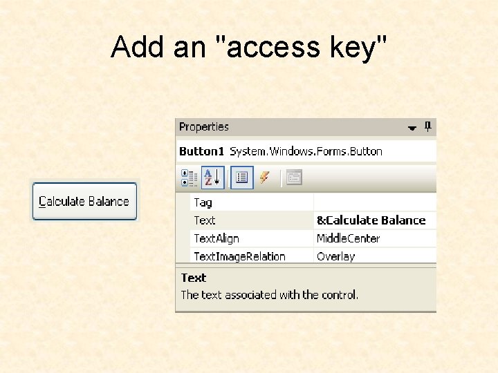 Add an "access key" Add an "access key"