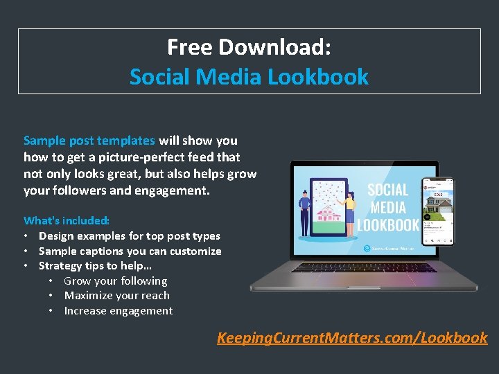 Free Download: Social Media Lookbook Sample post templates will show you how to get