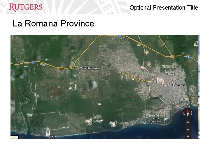 Optional Presentation Title La Romana Province 