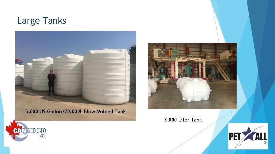 Large Tanks 5, 000 US Gallon/20, 000 L Blow Molded Tank 3, 000 Liter