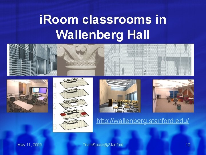 i. Room classrooms in Wallenberg Hall http: //wallenberg. stanford. edu/ May 11, 2005 Team.