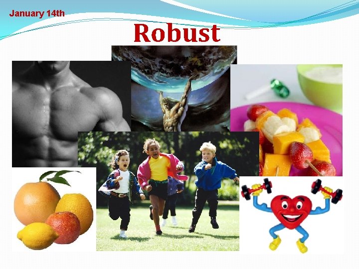 January 14 th Robust 