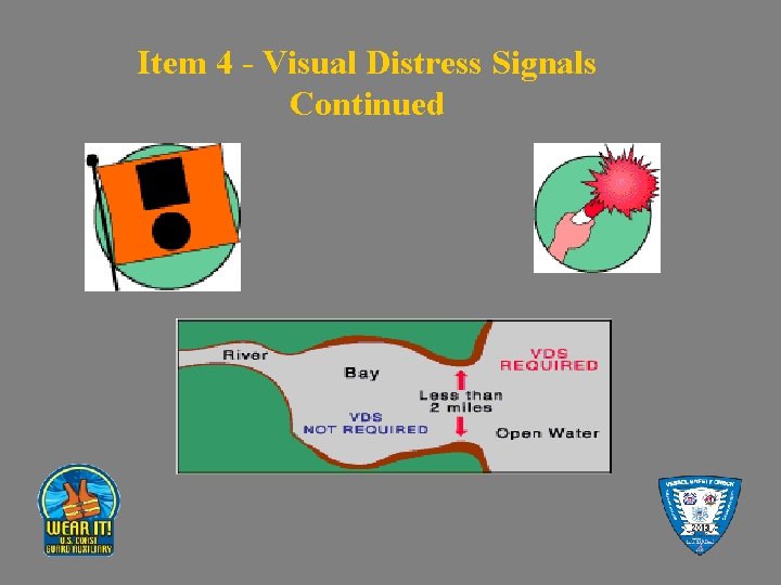 Item 4 - Visual Distress Signals Continued 
