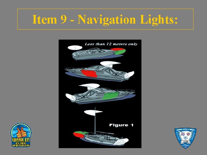 Item 9 - Navigation Lights: 