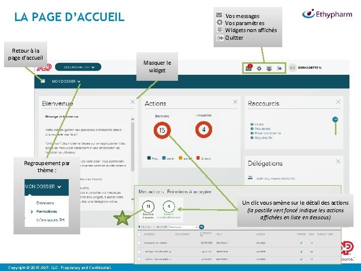 LA PAGE D’ACCUEIL Retour à la page d’accueil Vos messages Vos paramètres Widgets non