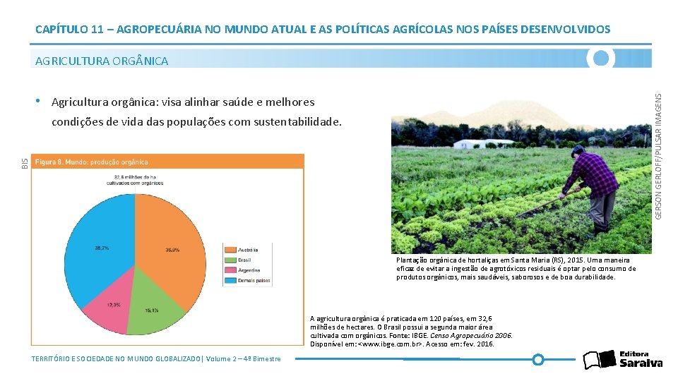 CAPÍTULO 11 – AGROPECUÁRIA NO MUNDO ATUAL E AS POLÍTICAS AGRÍCOLAS NOS PAÍSES DESENVOLVIDOS