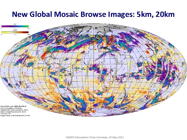 New Global Mosaic Browse Images: 5 km, 20 km MODIS Atmosphere Team Overview, 18