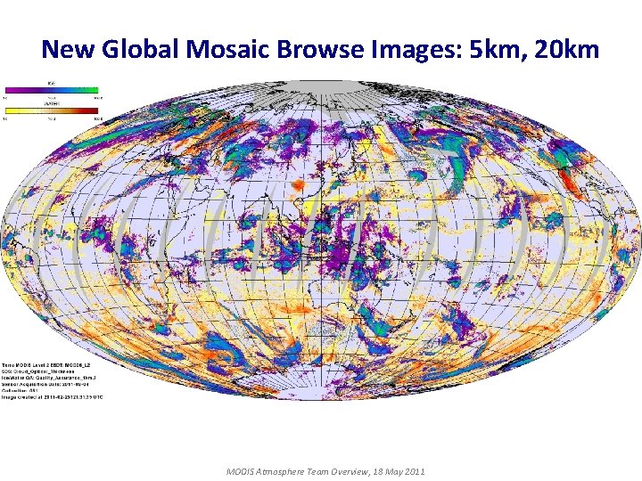 New Global Mosaic Browse Images: 5 km, 20 km MODIS Atmosphere Team Overview, 18