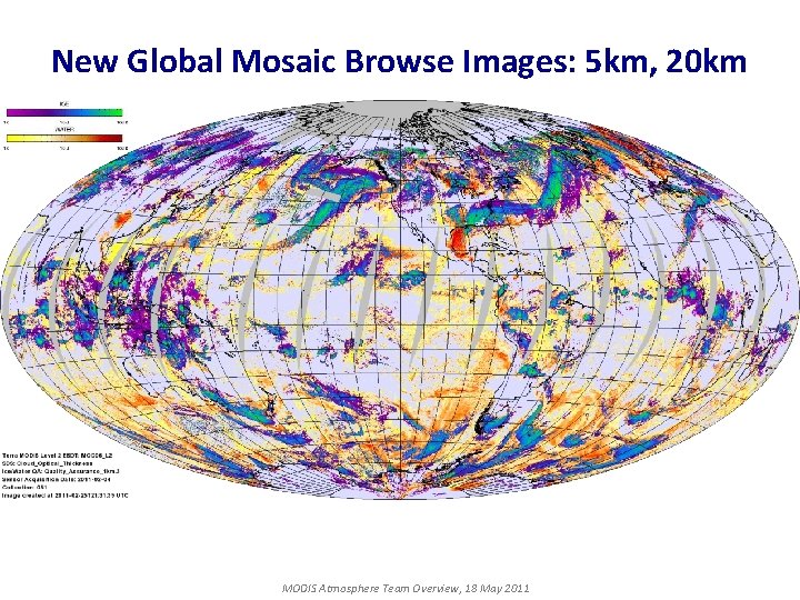 New Global Mosaic Browse Images: 5 km, 20 km MODIS Atmosphere Team Overview, 18