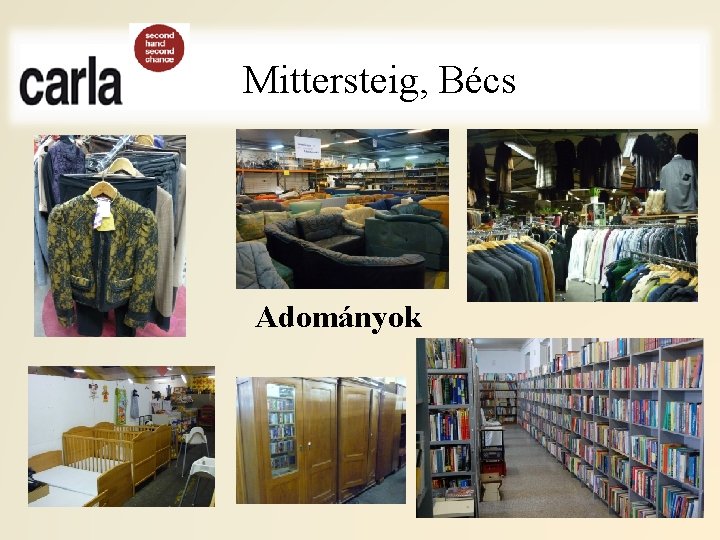 Mittersteig, Bécs Adományok 