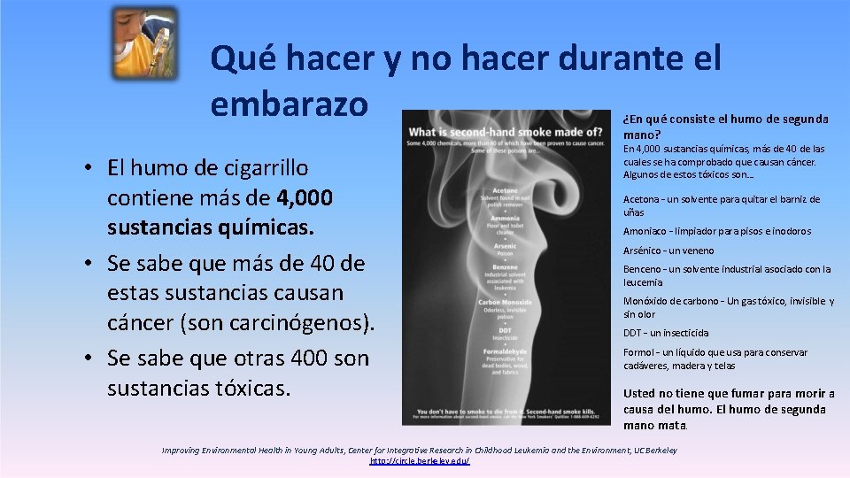 Qué hacer y no hacer durante el embarazo ¿En qué consiste el humo de