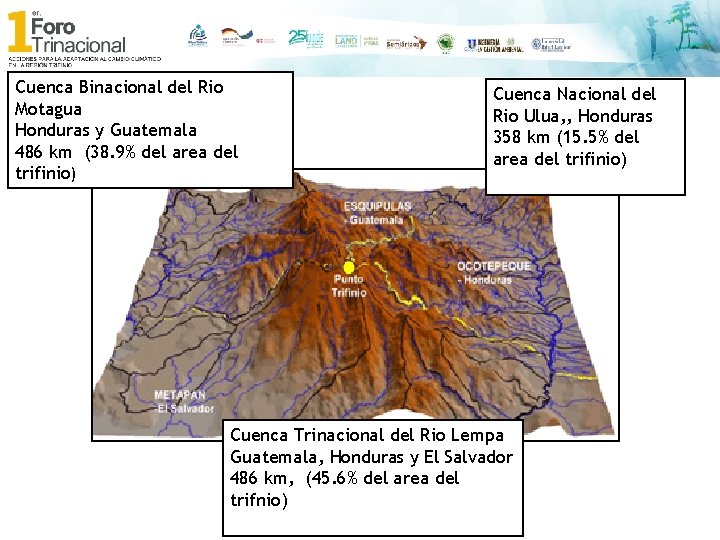 Cuenca Binacional del Rio Motagua Honduras y Guatemala 486 km (38. 9% del area