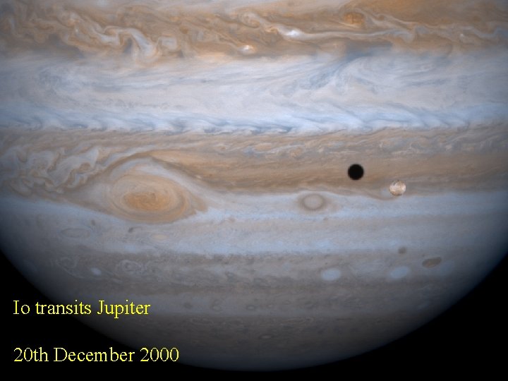 Io transits Jupiter 20 th December 2000 