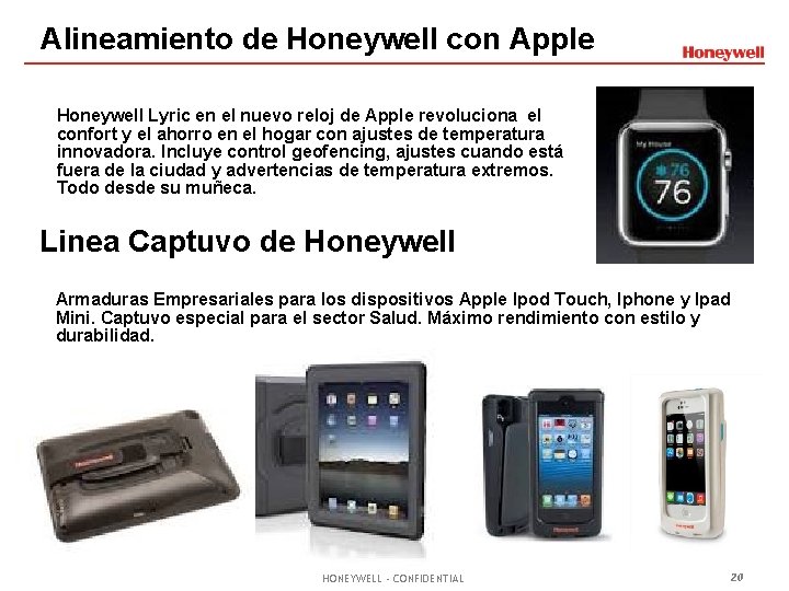 Alineamiento de Honeywell con Apple Honeywell Lyric en el nuevo reloj de Apple revoluciona