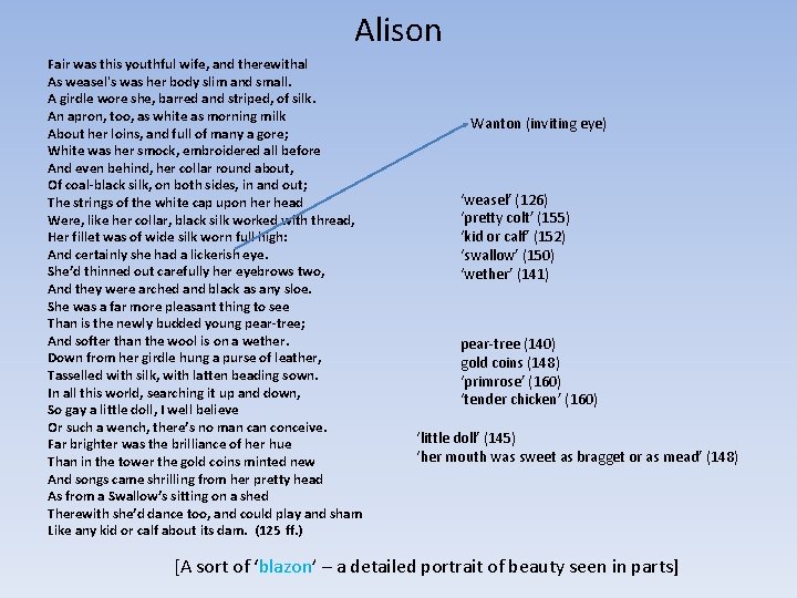 Alison Fair was this youthful wife, and therewithal As weasel's was her body slim