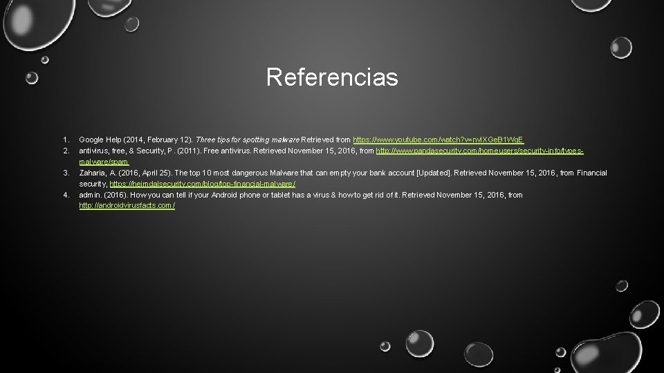 Referencias 1. 2. 3. 4. Google Help (2014, February 12). Three tips for spotting