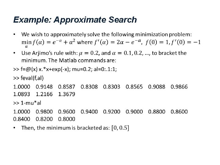 Example: Approximate Search • 