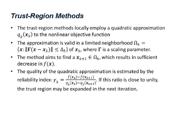 Trust-Region Methods • 