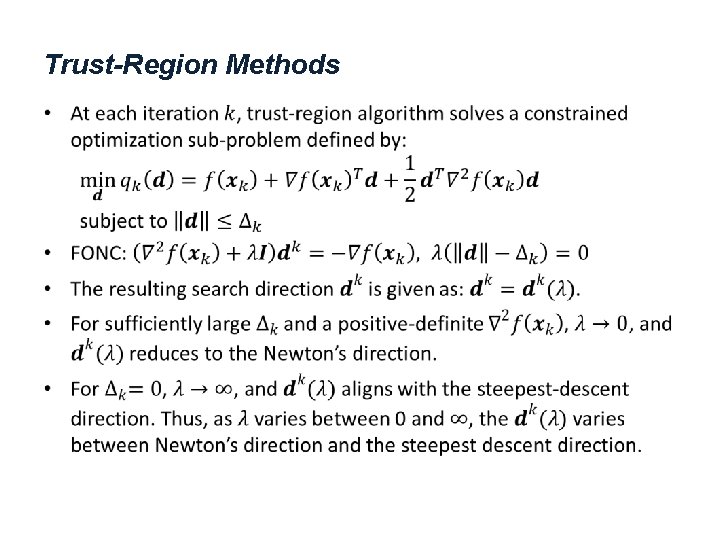 Trust-Region Methods • 