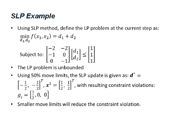 SLP Example • 