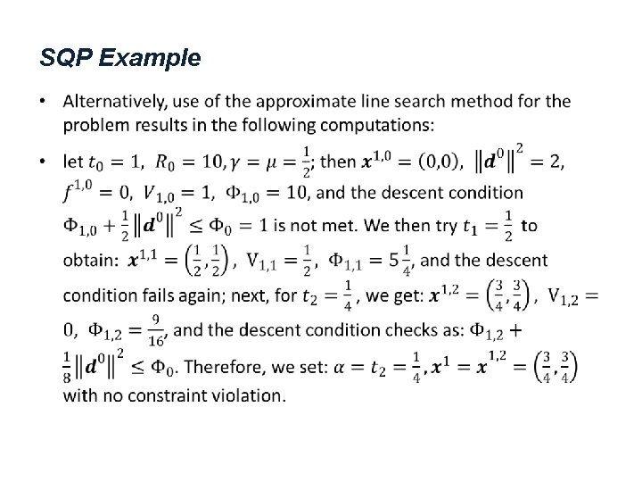 SQP Example • 