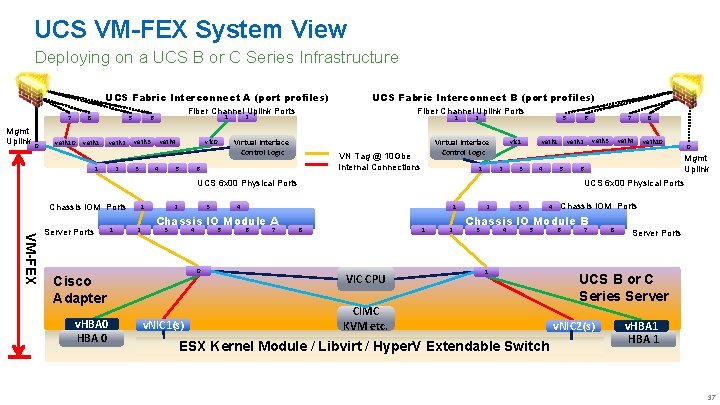 UCS VM-FEX System View Deploying on a UCS B or C Series Infrastructure UCS