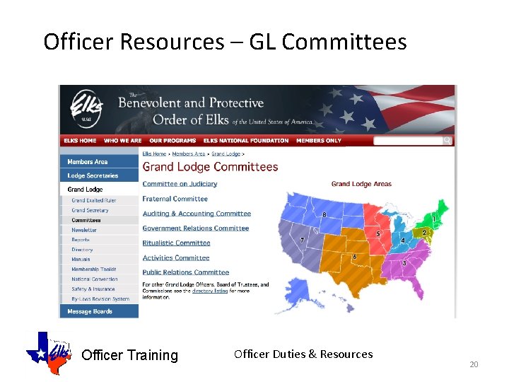 Officer Resources – GL Committees Officer Training Officer Duties & Resources 20 