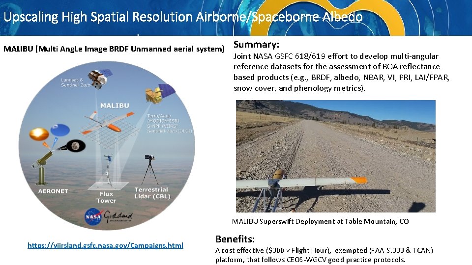 Upscaling High Spatial Resolution Airborne/Spaceborne Albedo MALIBU (Multi Ang. Le Image BRDF Unmanned aerial