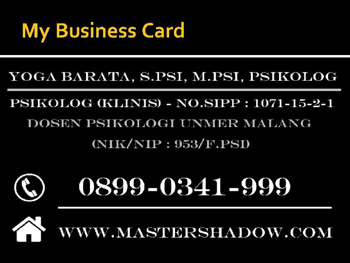My Business Card 