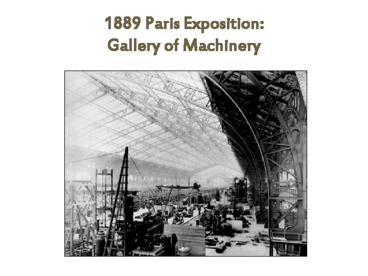 1889 Paris Exposition: Gallery of Machinery 