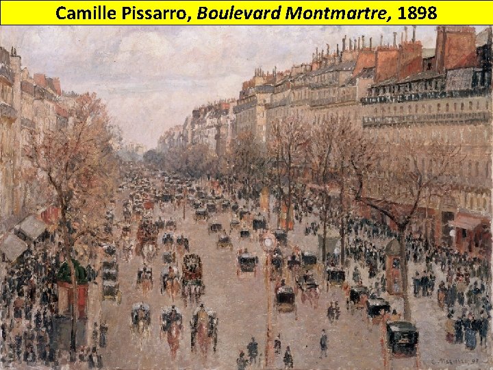 Camille Pissarro, Boulevard Montmartre, 1898 
